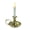 Warm white copper, variant on Antique Metal Taper Holders with Handle and LED Flameless Electric Included for Wedding Party Decoration