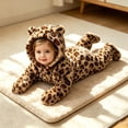 thumbnail image 5 of Baby Animal Onesie, Toddler Halloween Outfit,Soft Warm Fuzzy Jumpsuit, Funny Plush Romper with Bear Hood,Cute Winter Clothes, 5 of 8