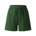 thumbnail image 6 of Sngxgn Women's Running Shorts Elastic High Waisted Shorts Pocket Sporty Workout Shorts Shorts Pants(Green,L), 6 of 8
