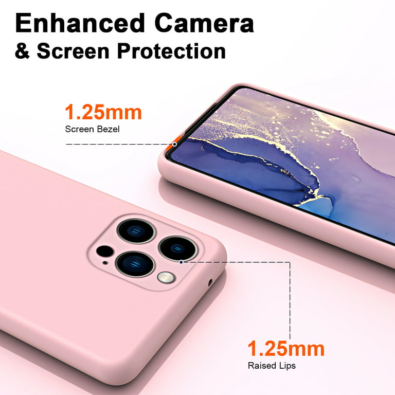 Feishell for iPhone 13 Pro Kickstand Magnetic Case, Compatible with MagSafe  Wireless Charging, Liquid Silicone Soft Lining Shockproof Lens Protection  Slim Cover for iPhone 13 Pro, Pink 