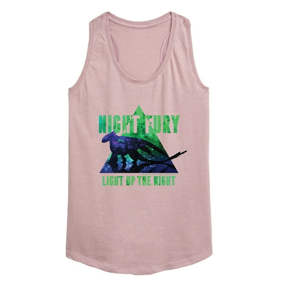 How to Train Your Dragon - Night Fury Light Up The Night - Women's Racerback Tank Top