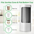 thumbnail image 2 of INCTUO Cup Dispenser Wall Mounted Bathroom Cup Holder, 3oz-5oz Disposable Paper Cup Plastic Cup Dispenser, Water Cooler Dispenser Cup Holder with Paste Plate for Home Office Hospital Gym, 2 of 8