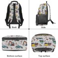 thumbnail image 6 of HUIACONG Construction Truck Print Back to School Backpack for Students Ages 6-18 Large Capacity Lightweight Water Repellent School Backpack for Girls Boys for Elementary Middle High School Daily Use, 6 of 7