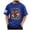 Blue, variant on 250 Anniversary T Shirts for Men Mens American Flag T Shirt Crewneck Pullover Short Sleeve Patriotic Tops(Dark Blue,2XL)