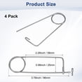 thumbnail image 3 of Uxcell 4-Pack Pin de Seguridad en Forma de Broche, Pines de Acero Inoxidable M2x58, Sujetadores de Broche de Bloqueo Rápido, Clips Retenedores Pesados, 3 of 7
