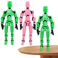 thumbnail image 1 of FLhrweasw Figura Acción Dummy 13 Figura Acción Con Múltiples Articulaciones Impresa en 3D (verde Rosa), 1 of 9