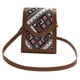 thumbnail image 5 of Bolso bandolera para mujer, informal, moderno, de piel sintética, con bordado, tipo cartera, ligero Negro, 5 of 9