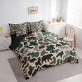 thumbnail image 2 of Manfei Woodland Wildlife 7 Pieces Full Size Bedding Sets,Rustic Camouflage Full Size Bed in a Bag,Brown Green,Black Reversible, 2 of 7