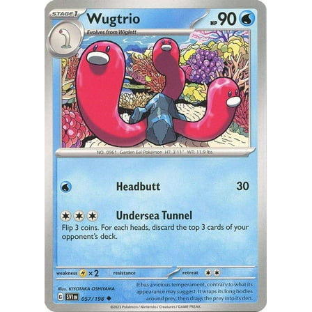 Pokemon Scarlet & Violet Base Set Uncommon Wugtrio #57