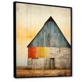 thumbnail image 2 of Designart "Muted Tone Minimalism With Barn" Barn Floater Framed Wall Art Prints, 2 of 5