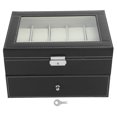 thumbnail image 2 of Caja de reloj, caja de almacenamiento de reloj, soporte de reloj de joyería para gafas de sol, anillo de viaje para hombres y mujeres Unbranded 1510200039811, 2 of 8