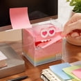 thumbnail image 5 of Transparent Sticky Notes, Monster Sticky Note Dispenser, Clear Post It Notes 105 Sheets, Pull‑out Dispenser Sticky Notes, Cute Back To School Supplies for Book Annotation Desk Decor-Green, 5 of 6