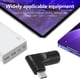 thumbnail image 3 of 5X Adaptador de Carga de Alimentación Macho con Entrada PD CC Hembra de 65 W A USB Tipo C para Teléfonos, Tabletas y Portátiles (Negro 7406 B), 3 of 7