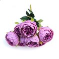thumbnail image 4 of Wosthever Seda Fácil De Limpiar Ecológico - Ramo De Novia Con Flores Artificiales Decoración De Bajo Mantenimiento Decoración champán, 4 of 6