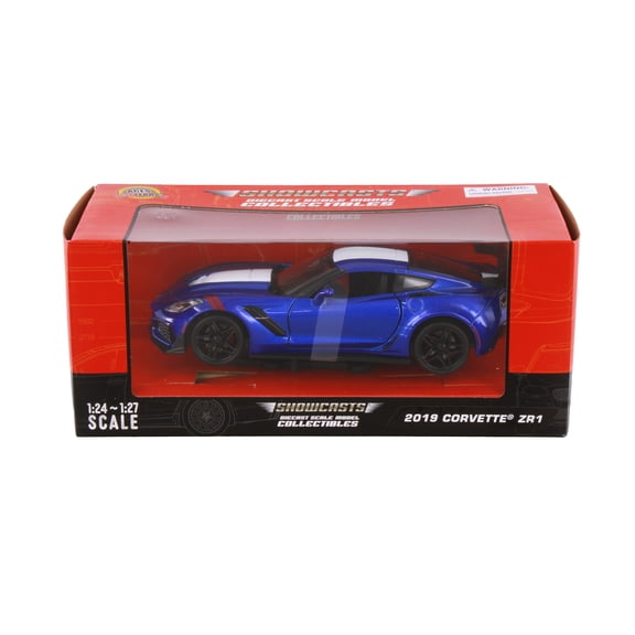 2019 Chevy Corvette ZR1 Hardtop, Blue - Showcasts 71356BU - 1/24 Scale Diecast Model Car