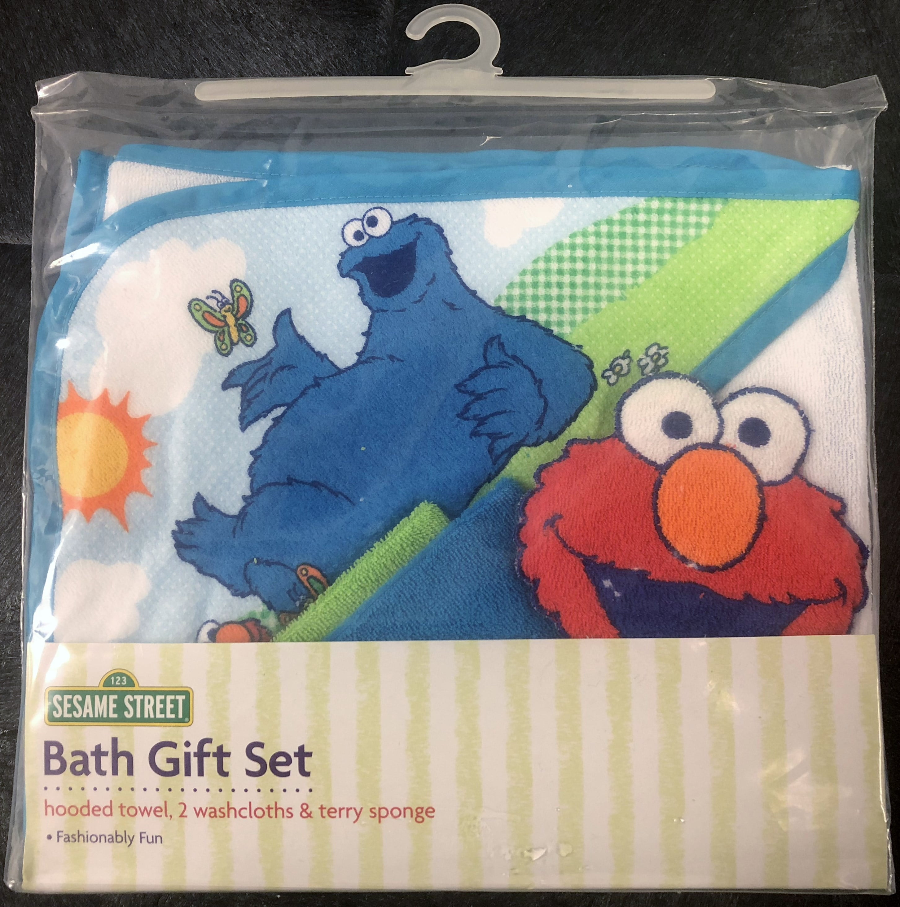sesame street hooded towel