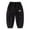 Black, variant on Kiijoy Toddler Boys Cargo Pants Casual Pull-On Joggers Cotton Active Pants, Sizes 4-5