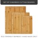 thumbnail image 2 of Tablas de cortar de bambú JoyJolt con ranuras para jugos - Juego de 3, varios tamaños, 2 of 7