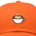 thumbnail image 2 of DALIX Cappuccino Hat Coffee Cup Womens Baseball Cap in Orange, 2 of 5