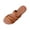 Brown, variant on Slides Sandals Women Open Toe Multi Thin Straps Flat Sandals Square Toe Plain Slip On Slides Casual Minimalist Beach Vacation Slippers