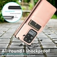 thumbnail image 5 of For Samsung Galaxy S20 Ultra Wallet Case with Card Holder, Mantto PU Leather Kickstand Card Pocket Slots Shockproof high quality Phone Back Cover For Samsung Galaxy S20 Ultra 6.9 INCH - Rose Gold, 5 of 7