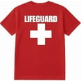 thumbnail image 2 of SOCKS'NBULK 24-Pack Red Lifeguard T-Shirt Size 3XL – Cotton Blend Printed in USA for Beach or Pool Staff, 2 of 2