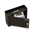 Drop Box Safe with Keys 9.9 x 3 x 7.1, 0.12 cu ft, Black