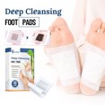 thumbnail image 2 of 10 unidades/juego de almohadillas de limpieza para pies pegatina para eliminar la humedad natural para pies para mujeres y hombres, 2 of 9