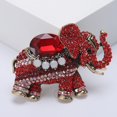 thumbnail image 4 of Wiywef Women Elephant Brooche Crystal Animal Badgee Lapel Pin Dress Accessories Alloy Clothe Decoration Luxury Jewelry Gifts, 4 of 7