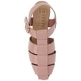 thumbnail image 5 of Journee Womens Cailinna Caged Buckle Square Toe Flats, Widths Available, 5 of 10