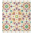 thumbnail image 6 of SAFAVIEH Aspen Hughie Colorful Floral Wool Area Rug, Ivory/Purple, 7' x 7' Round, 6 of 10
