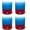 Americana, variant on Silipint Silicone 12 oz Rocks Glass, Glow in the Dark Green