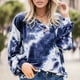 thumbnail image 2 of Gibobby Sudadera de mujer Sudadera de Manga Larga para Mujer de Gran tamaño de otoño de Talla Grande(Azul,M), 2 of 5