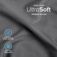 thumbnail image 6 of Bare Home Ultra-Soft Flat Sheets - Premium 1800 Collection - Brushed - King, Gray, 6 of 8