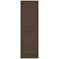 thumbnail image 5 of Ekena Millwork 14.5 in. W x 34 in. H Builders Edge, TailorMade Two Equal Panels, Raised Panel Shutters, Includes Matching Installation Spikes (Per Pair), 385 - French Roast, 5 of 12