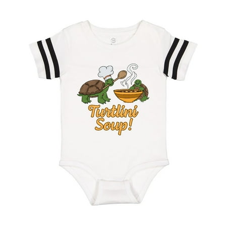 

Inktastic Turtlini Soup with Cute Turtle Chefs Gift Baby Boy or Baby Girl Bodysuit