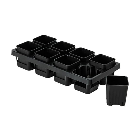 oshhni Planter Box Reusable Vegetable Planting Box Seedling Pot for Balcony Kitchen 8 Grid