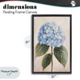 thumbnail image 4 of Stupell Industries Cottage Baby Blue Hydrangea Black Floating Frame Canvas Art, 21 x 31, by Petals Prints Design, 4 of 8