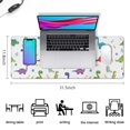 thumbnail image 5 of Long Mouse Pads for Desk,White Dinosaurs Bones Flowers Pattern Desk Mats on Top Of Desks, Desk Mouse Pad Extra Large with 3mm Non-Slip Base and Stitched Edge for Gaming,Office,Work,Home 31.5"x11.8", 5 of 6