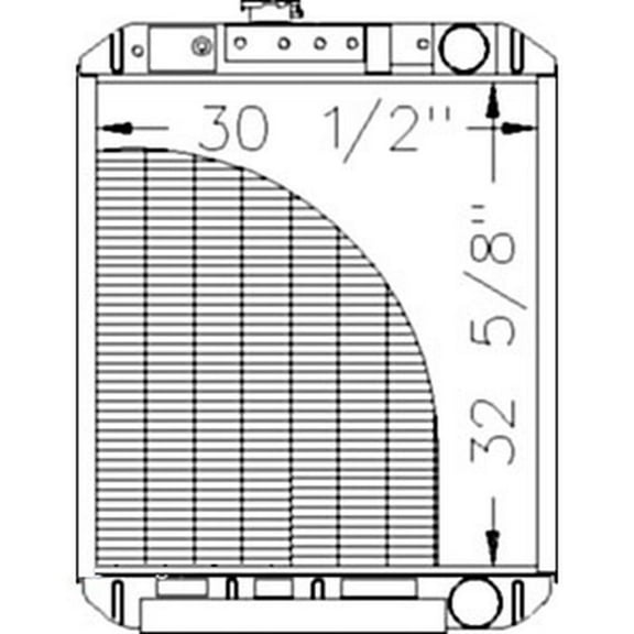 RAParts R2757 Radiator Fits Case-IH