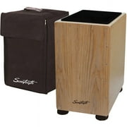 Sawtooth Ash Wood Cajon with Maple Back and Sides, Includes: Seat Pad and Carry Bag