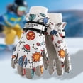 thumbnail image 3 of Gpaecead Toddler Ski Gloves Kids Boys Girls Gloves Winter Outdoor Windproof Warm Gloves Snow Gloves For Cold Weather Ski Gloves White, 3 of 3