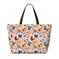 thumbnail image 2 of Balery Cute Chickens Beach Travel Bag - Water-Resistant, Large Capacity Lightweight Tote with 7 Pockets for Women and Men - Perfect for Beach, Pool, Gym, and Travel, 2 of 7