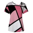 thumbnail image 4 of Camiseta sin tirantes con estampado de amor de manga corta y cuello redondo de verano para mujer Blusas OAVQHLG3B Store  lin121212, 4 of 5