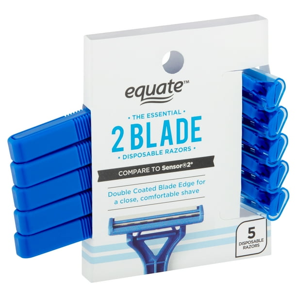 Equate The Essential 2 Blade Disposable Razors, 5 count