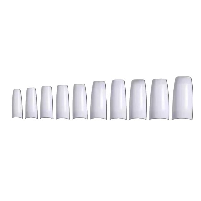 1 Set False Full Coverage Shape French Style Classic Trend Manicure Stickers Strong Adhesion Magnificent Natural Paster White French Style