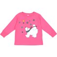 thumbnail image 3 of Inktastic Christmas Polar Bear and Cub with a Star Boys or Girls Long Sleeve Toddler T-Shirt, 3 of 5