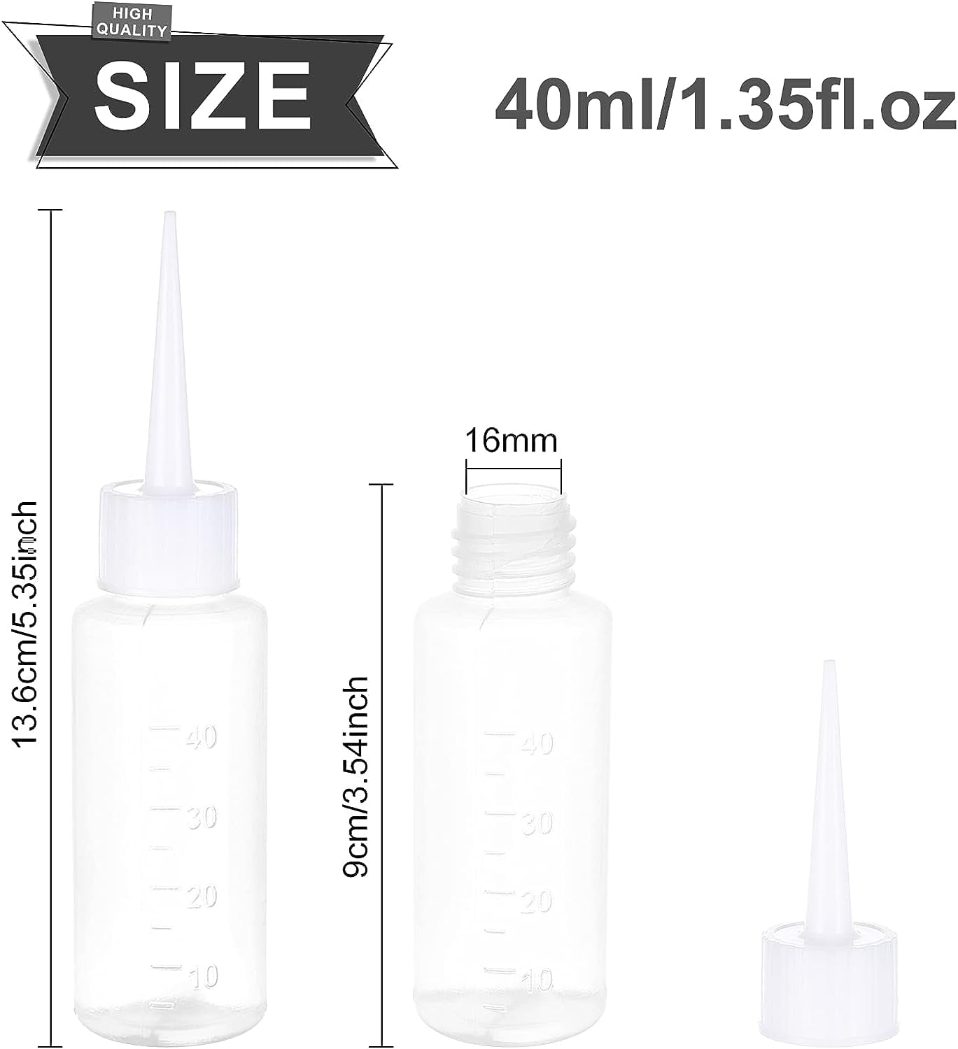 30Pcs 3-120ML Refillable Sample Needle Tip Squeeze Bottle
