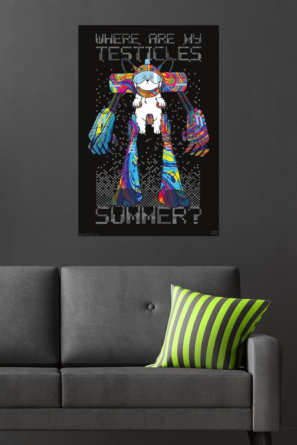 Rick And Morty - Testicles Wall Poster, 22.375" x 34"