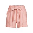 thumbnail image 4 of Time and Tru Women's Belted Utility Shorts, 4 of 5